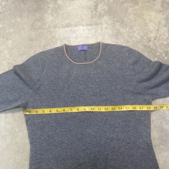 Kleider Habsburg Sweater Womens 10 Large Gray Cashmere Round Neck Basic Cozy - Picture 2 of 8